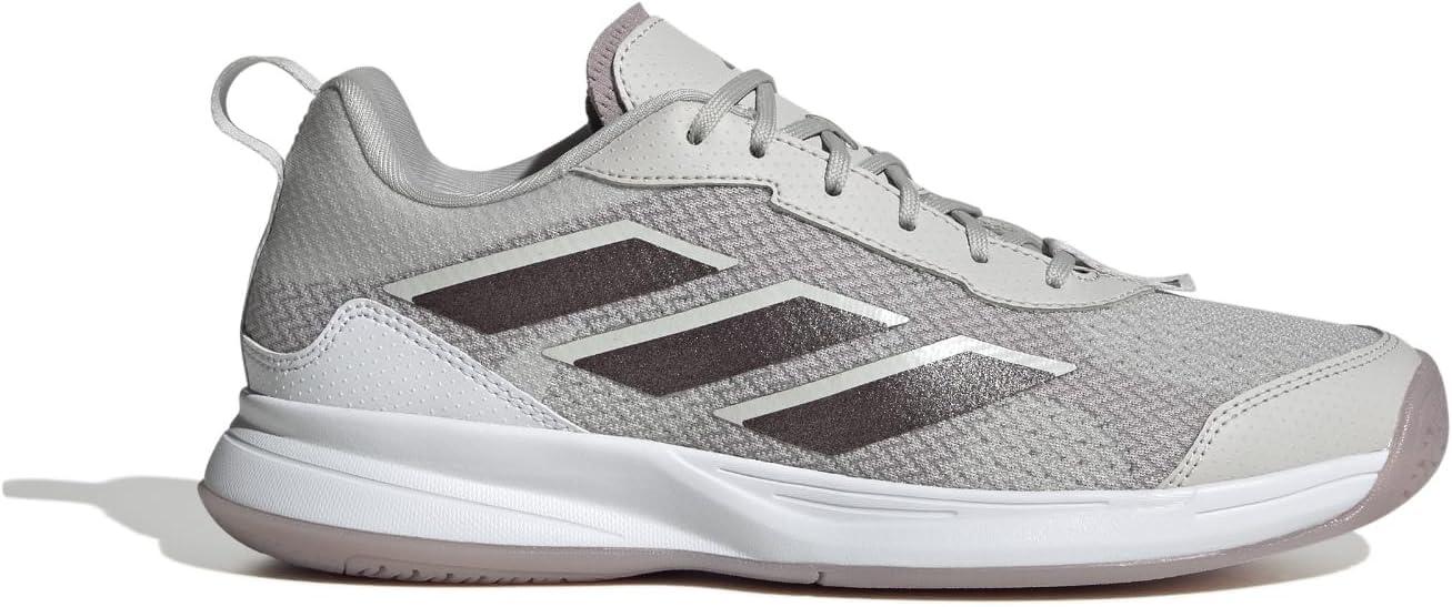 image:imageadidas Womens Avaflash Tennis Sneakers Shoes WhiteGreyAurora MetallicPreloved Fig