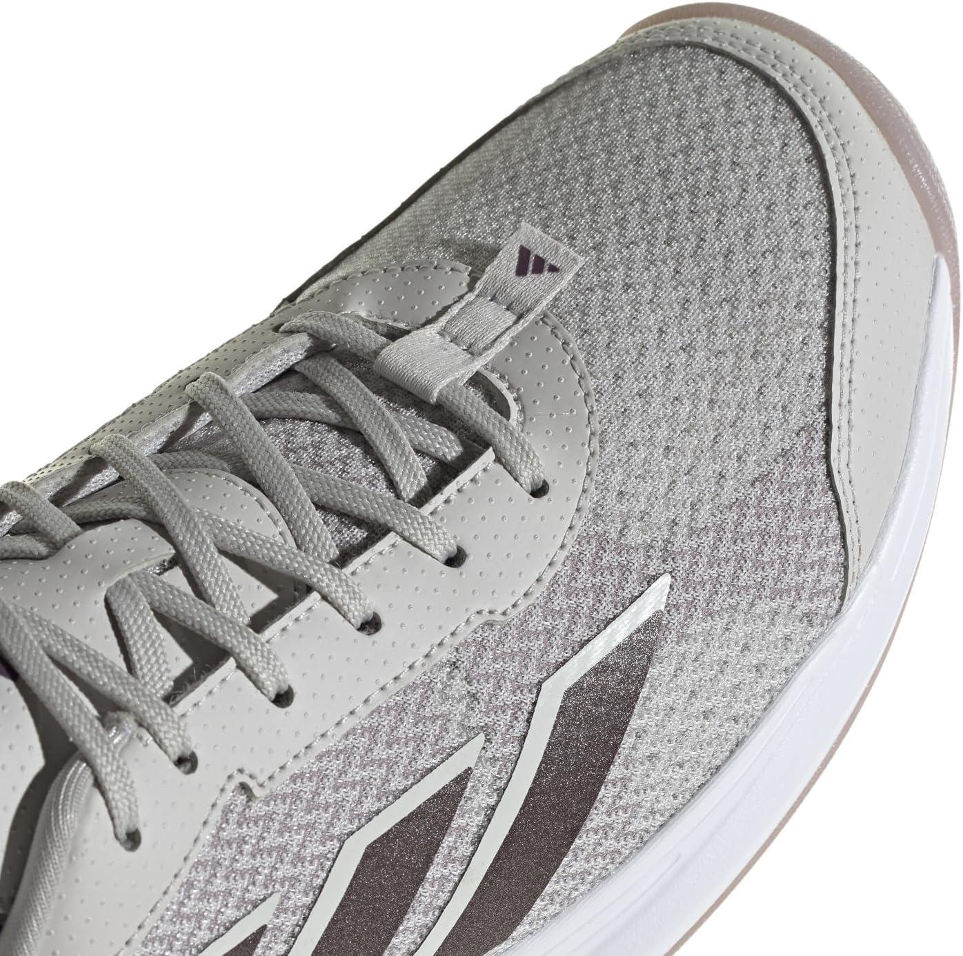 image:imageadidas Womens Avaflash Tennis Sneakers Shoes WhiteGreyAurora MetallicPreloved Fig