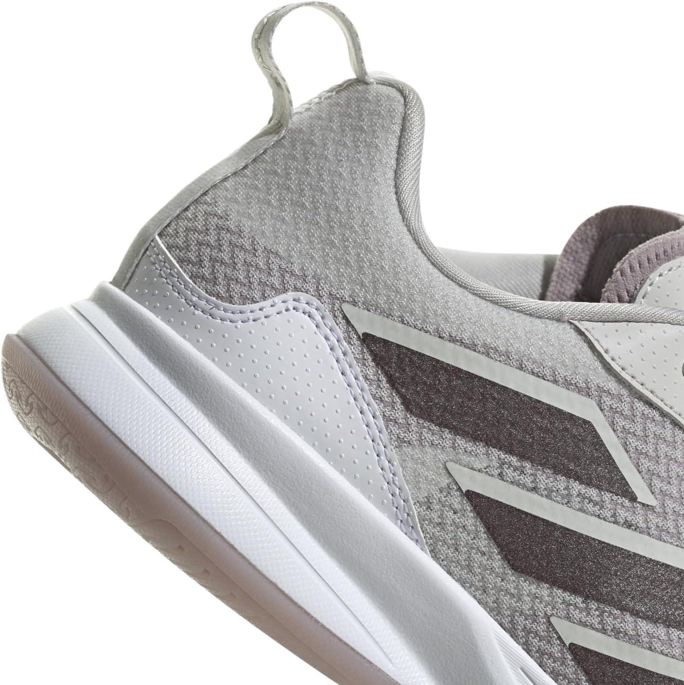 image:imageadidas Womens Avaflash Tennis Sneakers Shoes WhiteGreyAurora MetallicPreloved Fig