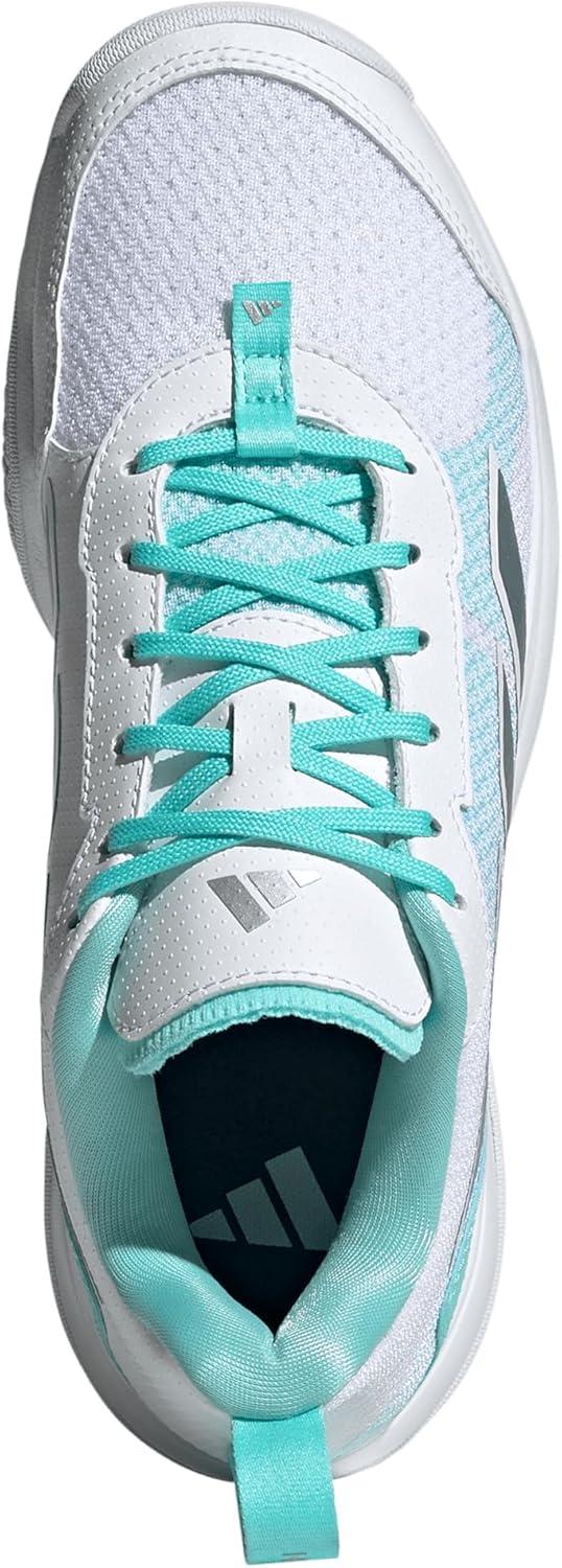 image:imageadidas Womens Avaflash Tennis Sneakers Shoes WhiteWhiteSilver MetallicFlash Aqua