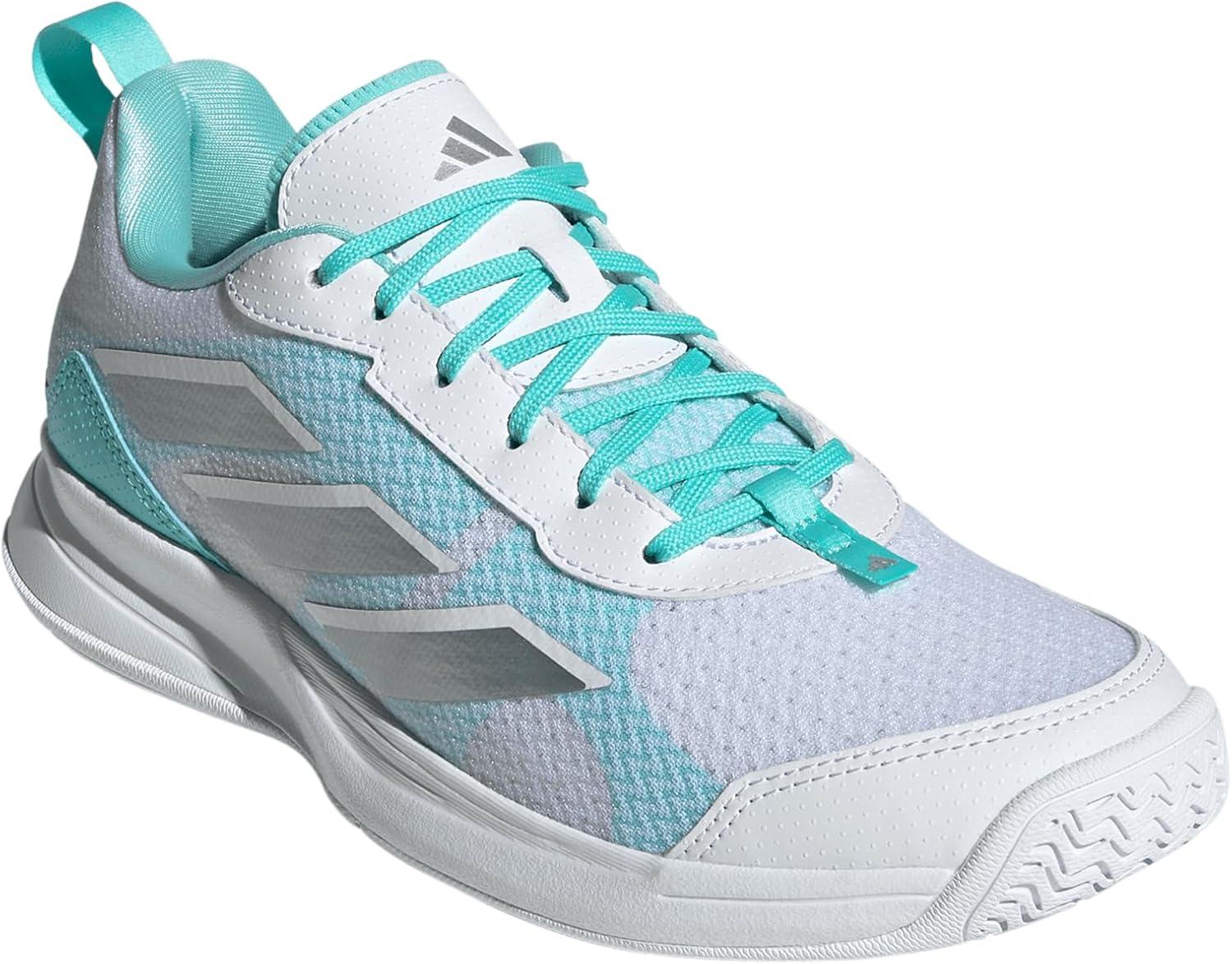 image:imageadidas Womens Avaflash Tennis Sneakers Shoes WhiteWhiteSilver MetallicFlash Aqua