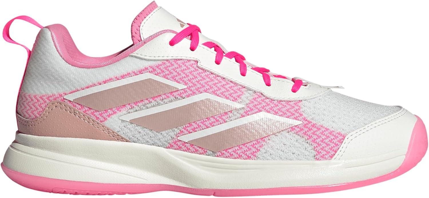 image:imageadidas Womens Avaflash Tennis Sneakers Shoes WhiteWhiteSilver MetallicLucid Pink
