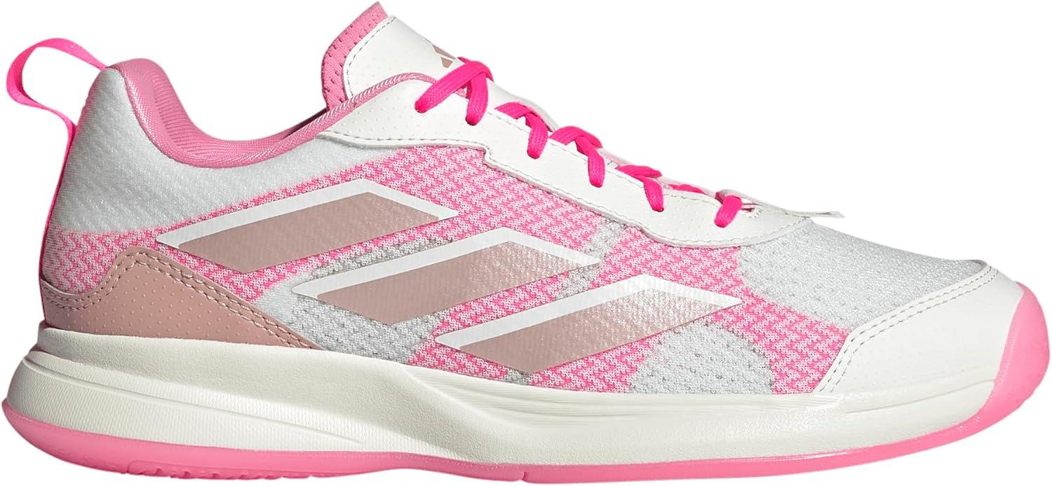 image:imageadidas Womens Avaflash Tennis Sneakers Shoes WhiteWhiteSilver MetallicLucid Pink