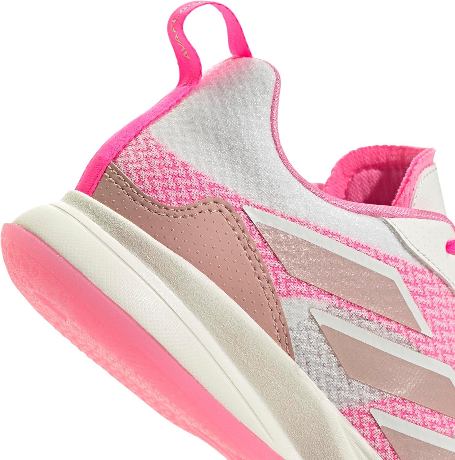 image:imageadidas Womens Avaflash Tennis Sneakers Shoes WhiteWhiteSilver MetallicLucid Pink