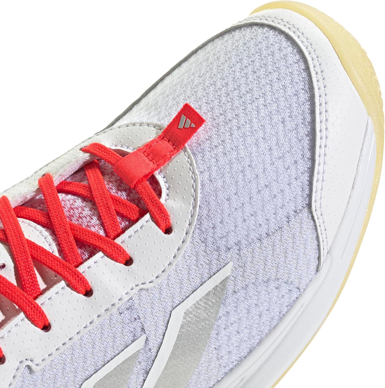 image:imageadidas Womens Avaflash Tennis Sneakers Shoes WhiteWhiteSilver MetallicLucid Red