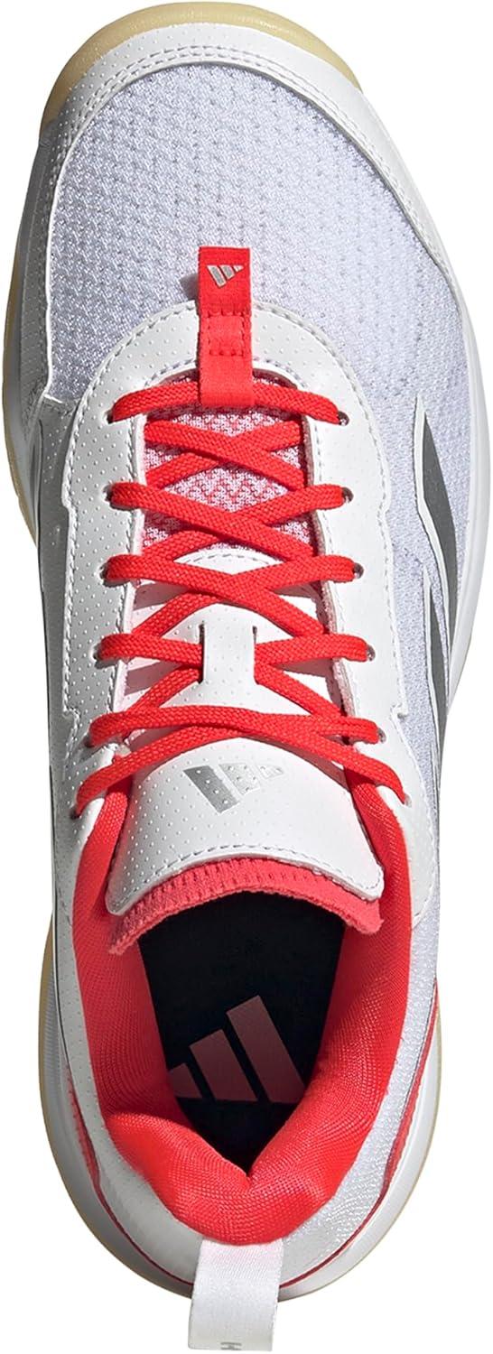 image:imageadidas Womens Avaflash Tennis Sneakers Shoes WhiteWhiteSilver MetallicLucid Red