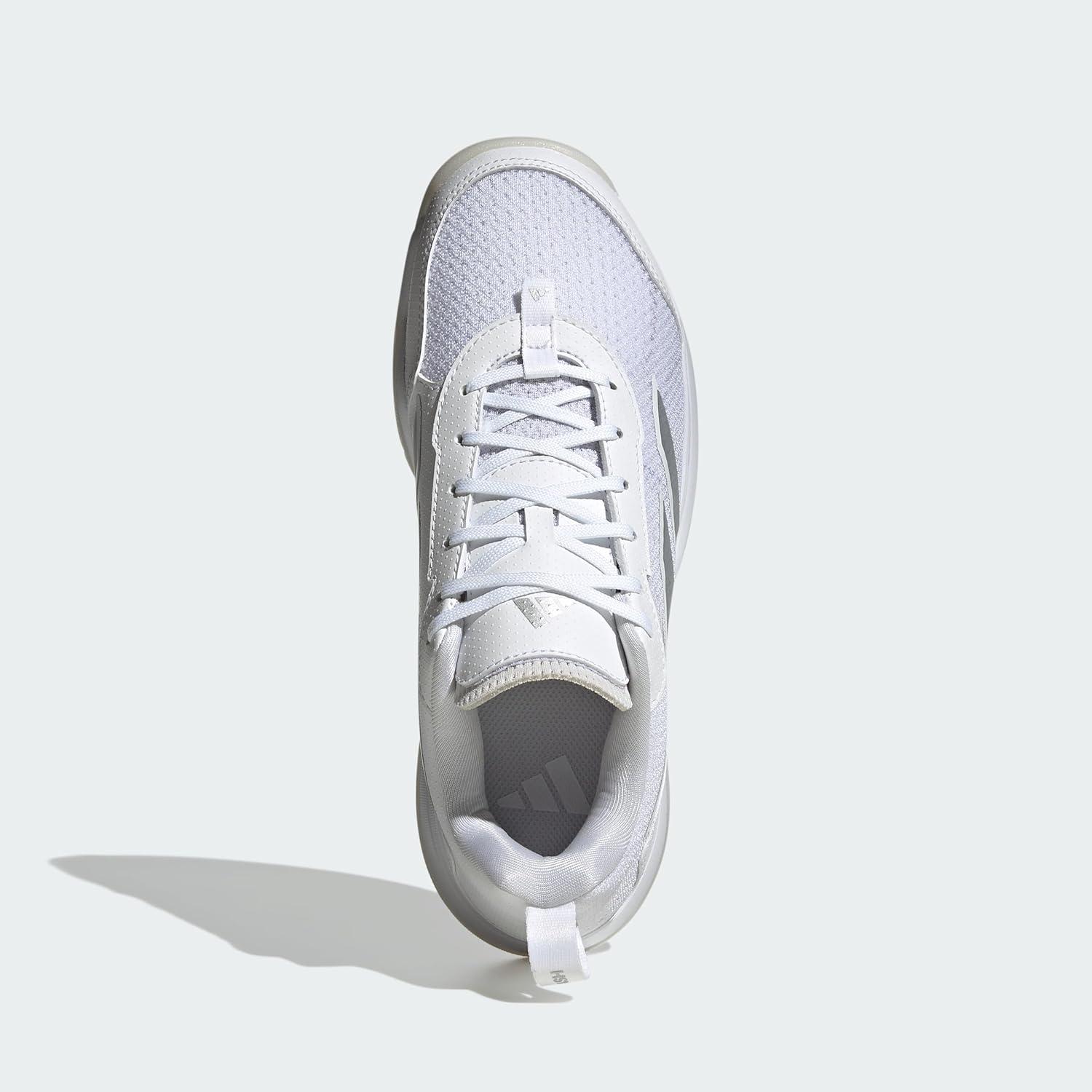 image:imageadidas Womens Avaflash Tennis Sneakers Shoes WhiteWhiteWhiteSilver Metallic