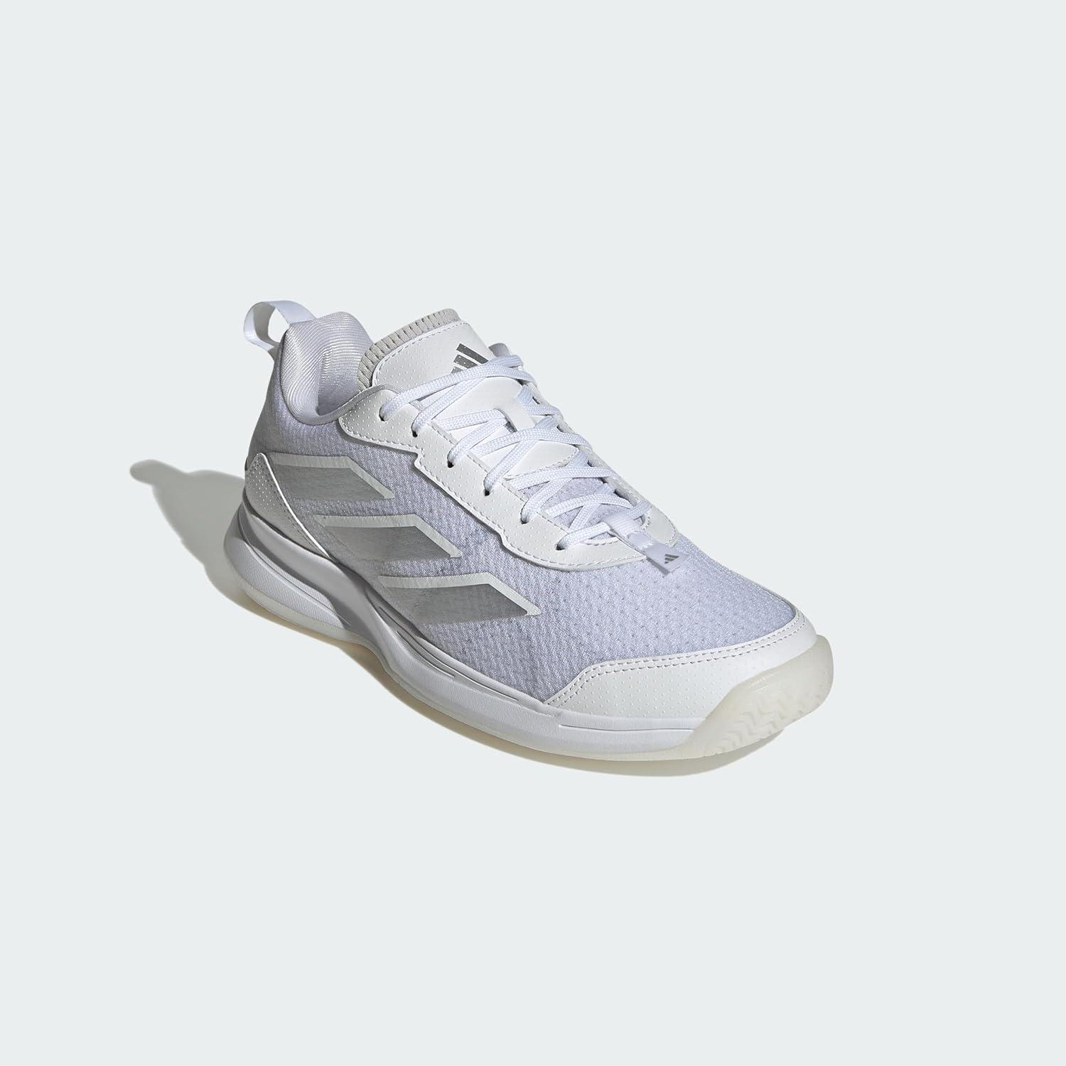 image:imageadidas Womens Avaflash Tennis Sneakers Shoes WhiteWhiteWhiteSilver Metallic