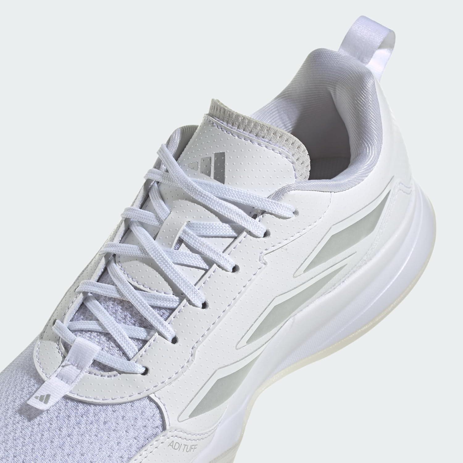 image:imageadidas Womens Avaflash Tennis Sneakers Shoes WhiteWhiteWhiteSilver Metallic