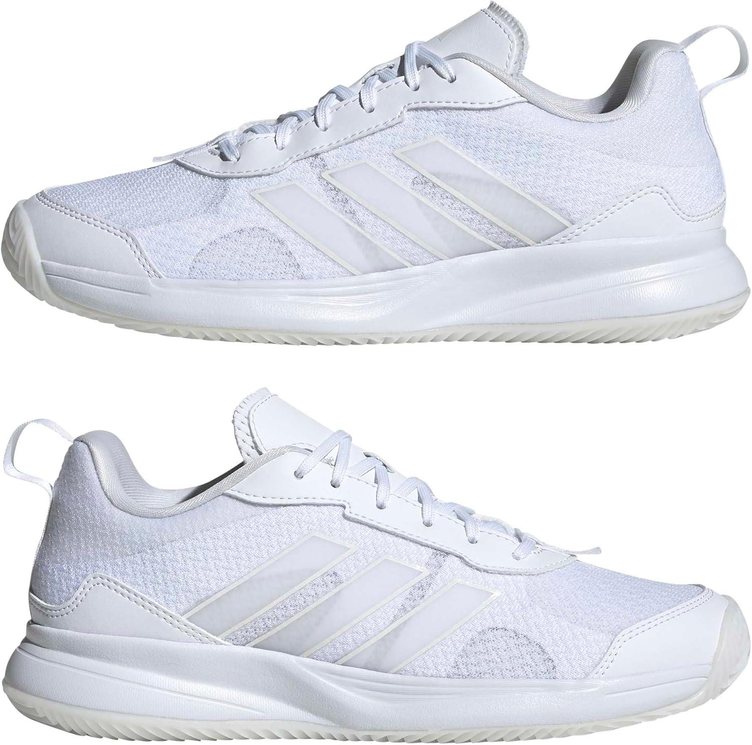 image:imageadidas Womens Avaflash Tennis Sneakers Shoes WhiteWhiteWhiteZero Metallic