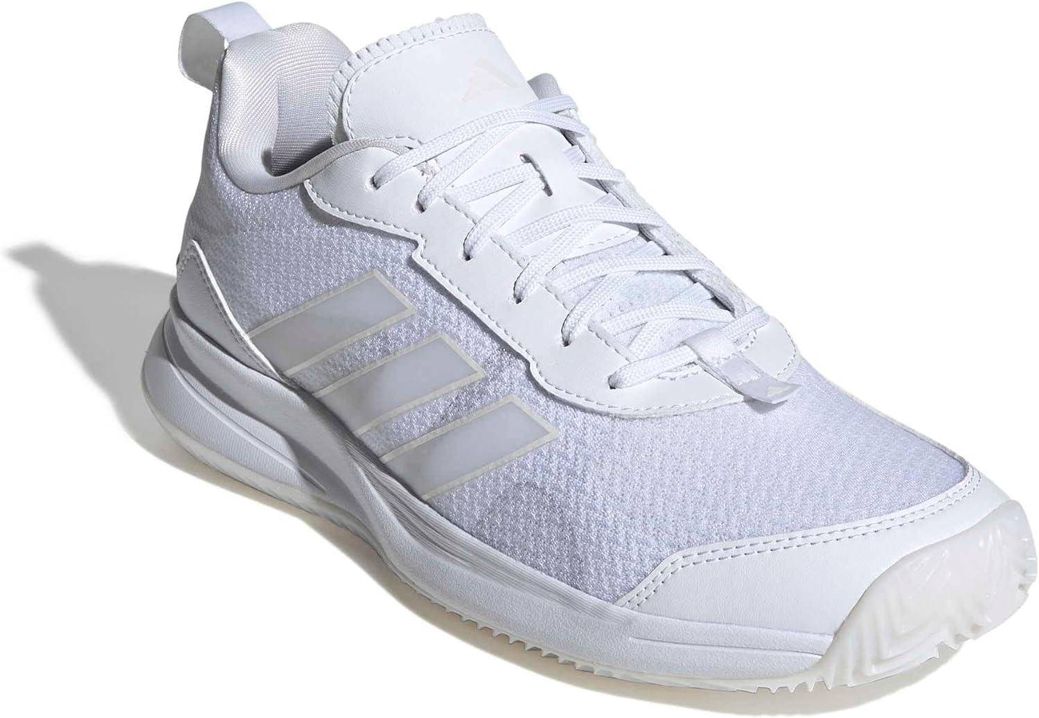 image:imageadidas Womens Avaflash Tennis Sneakers Shoes WhiteWhiteWhiteZero Metallic