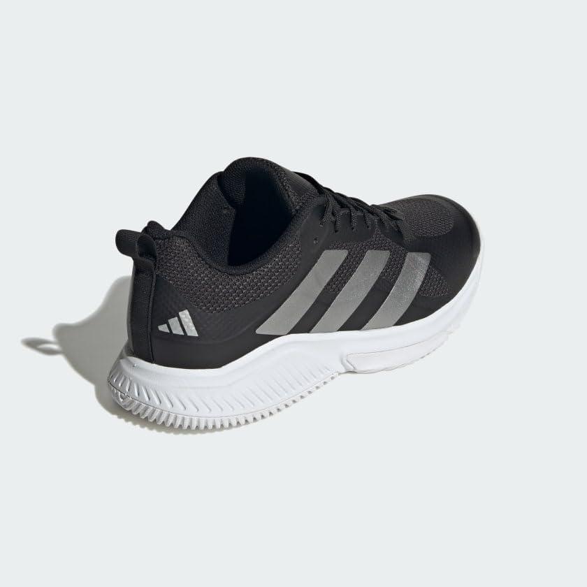 image:imageadidas Womens Court Team Bounce 20 IndoorBlackSilver MetallicWhite