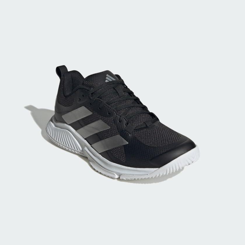image:imageadidas Womens Court Team Bounce 20 IndoorBlackSilver MetallicWhite