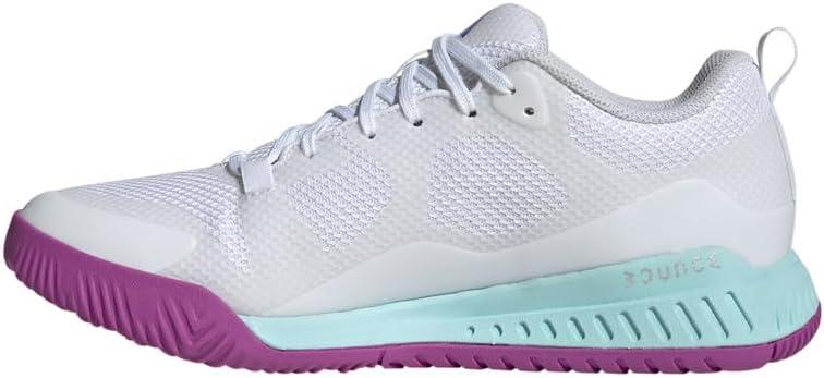 image:imageadidas Womens Court Team Bounce 20 IndoorWhiteBlackPurple Burst