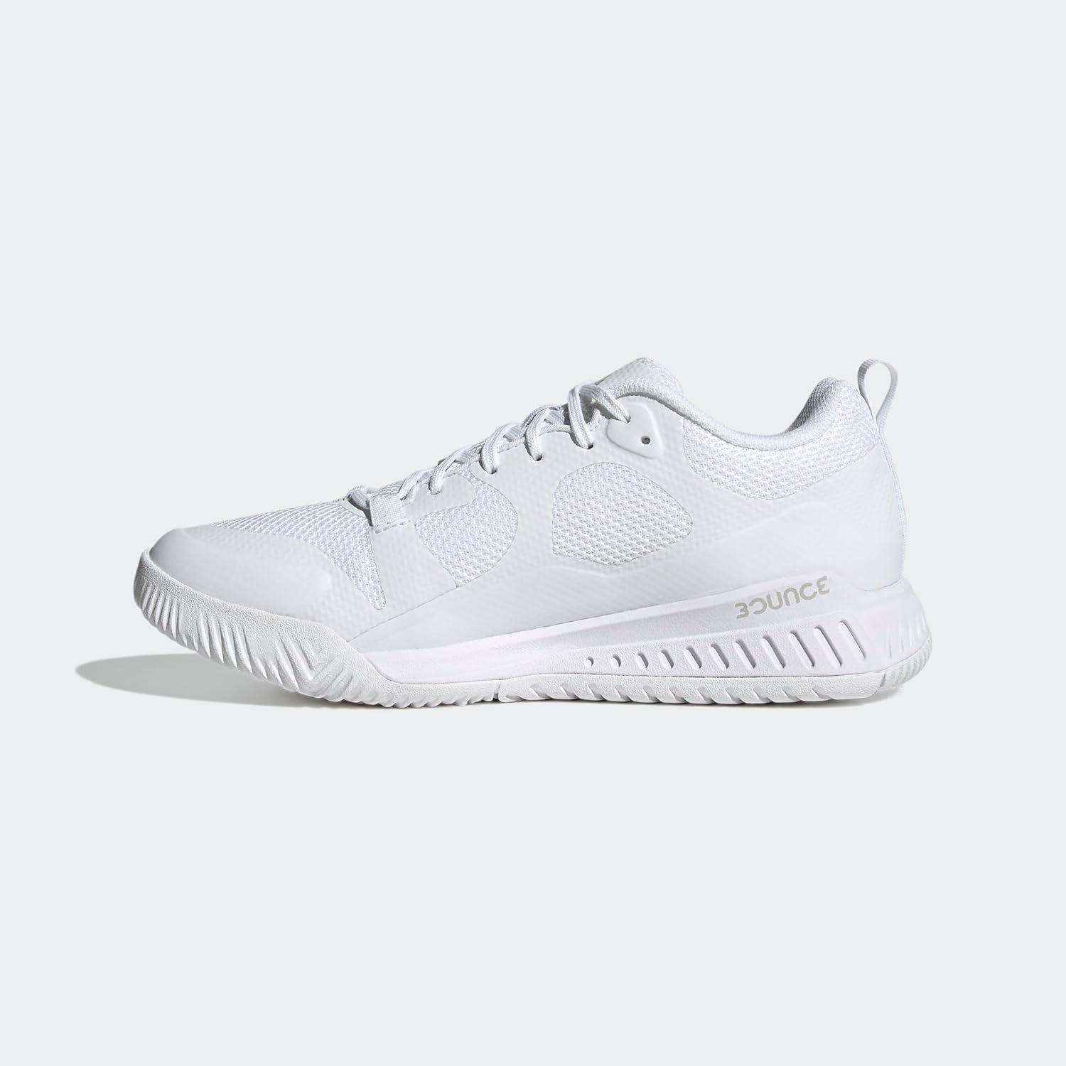 image:imageadidas Womens Court Team Bounce 20 IndoorWhiteSilver MetallicGrey