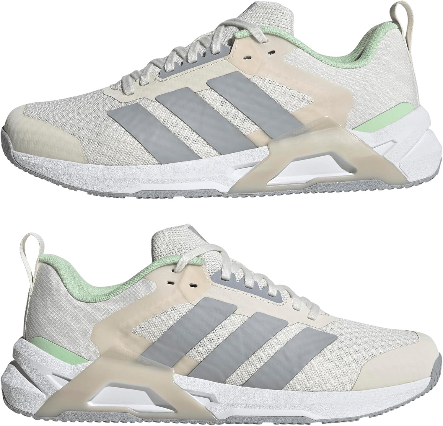 image:imageadidas Womens Dropset Vario Training ShoesChalk WhiteHalo SilverLime Burst