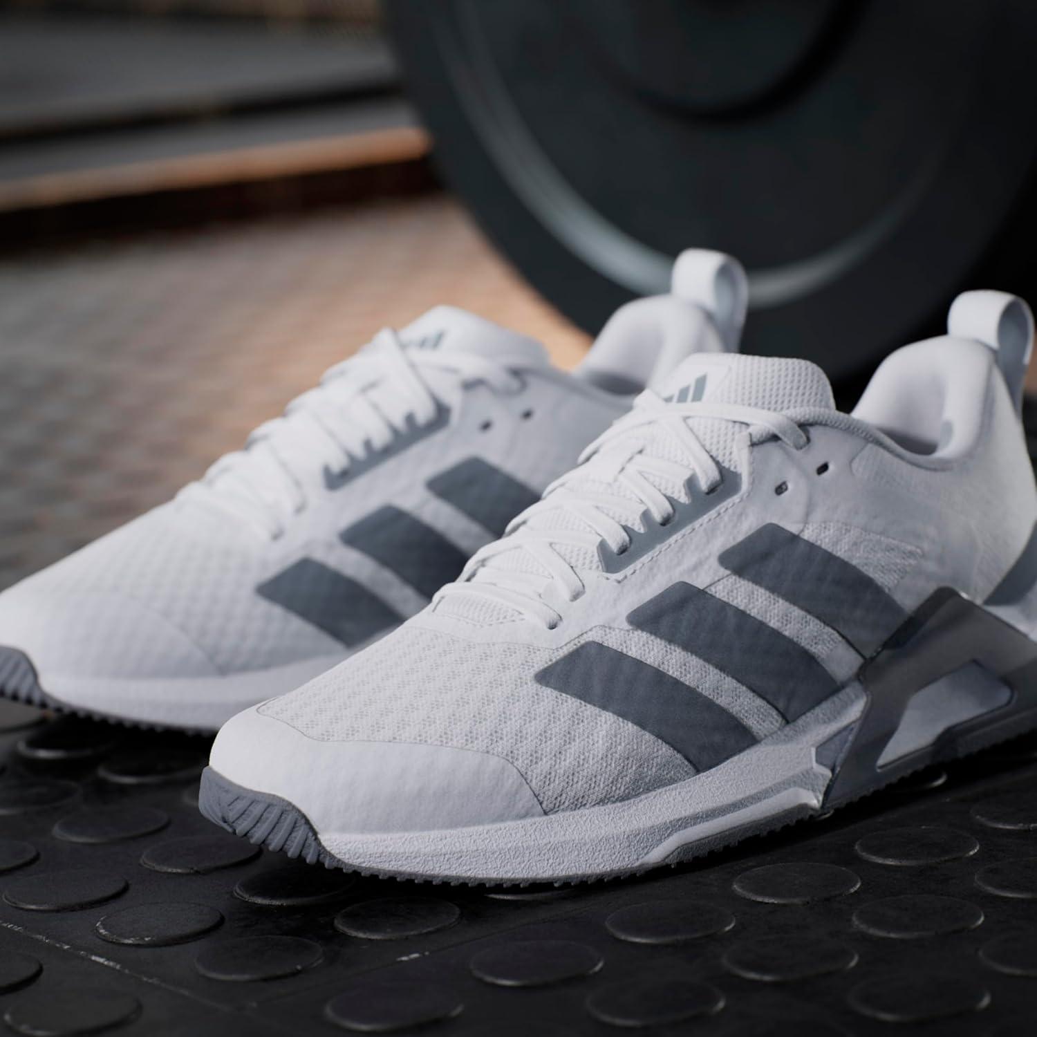 image:imageadidas Womens Dropset Vario Training ShoesWhiteGreyLucid Red