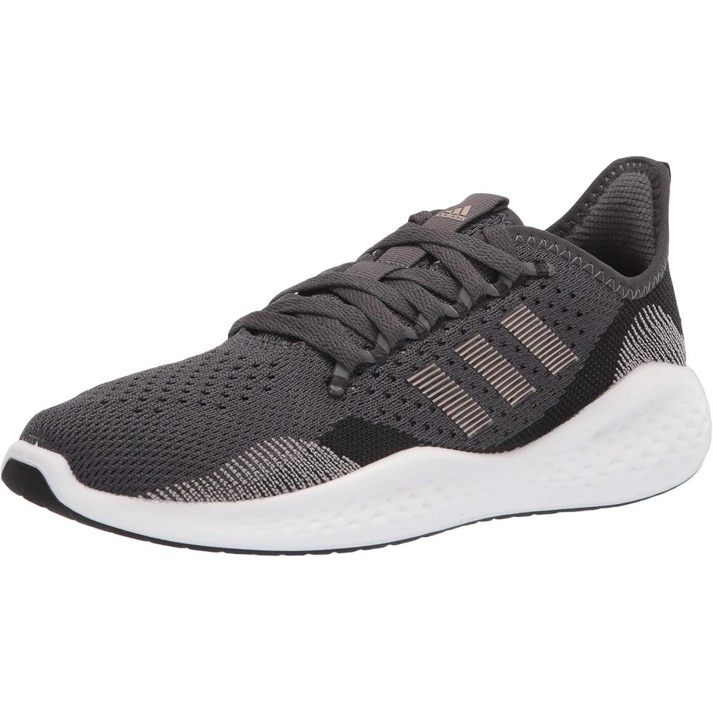 image:imageAdidas Fluidflow 20 Womens Running ShoesBlackChampagne MetallicGrey