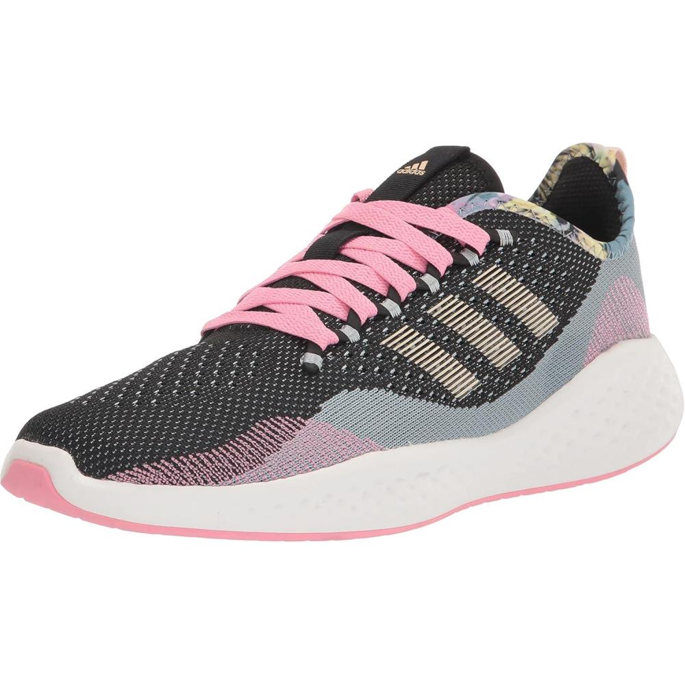 image:imageAdidas Fluidflow 20 Womens Running ShoesCore BlackBliss OrangeBliss Pink