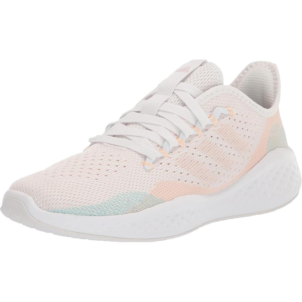 image:imageAdidas Fluidflow 20 Womens Running ShoesFtwr WhiteAlmost PinkBliss Orange