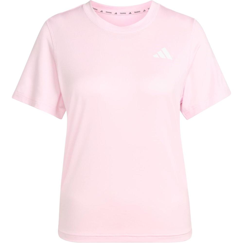 image:imageAdidas Womens Train Essentials 3Stripes TShirtClear PinkWhite