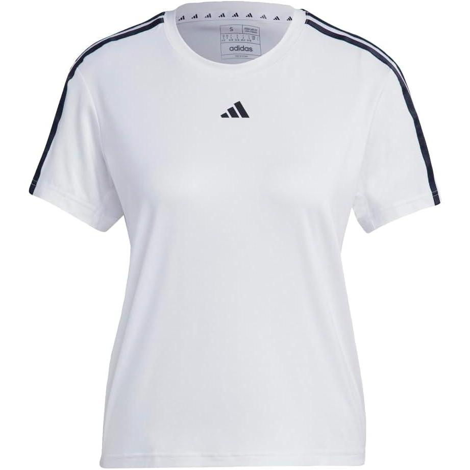image:imageAdidas Womens Train Essentials 3Stripes TShirtWhiteBlack