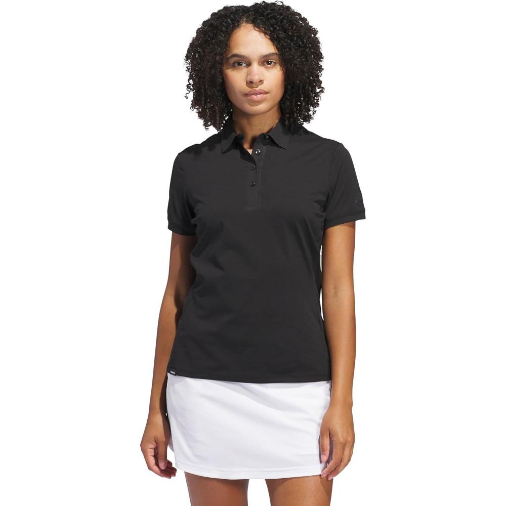 image:imageAdidas Womens Ultimate365 Tour Twistknit Polo ShirtBlack