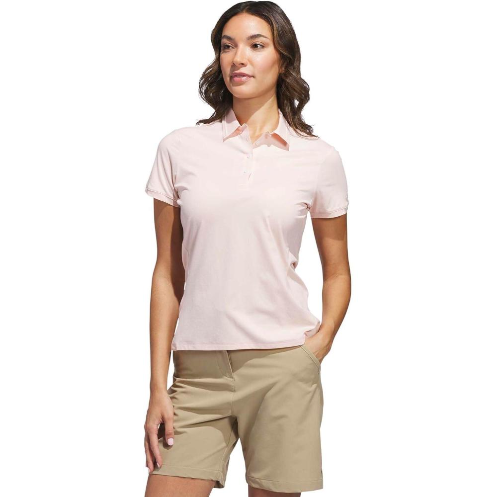 image:imageAdidas Womens Ultimate365 Tour Twistknit Polo ShirtBlush Pink