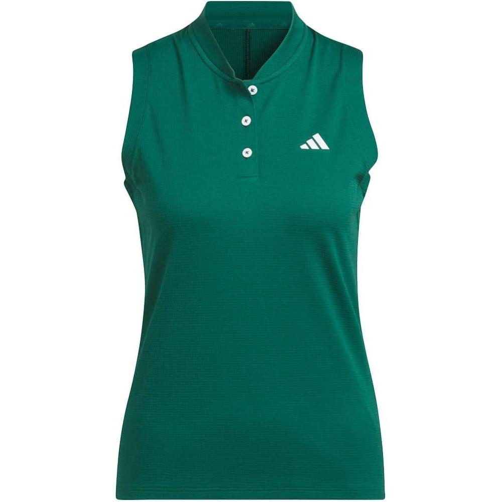 image:imageAdidas Womens Ultimate365 Tour Twistknit Polo ShirtCollegiate Green