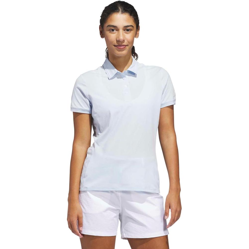 image:imageAdidas Womens Ultimate365 Tour Twistknit Polo ShirtCrystal Sky