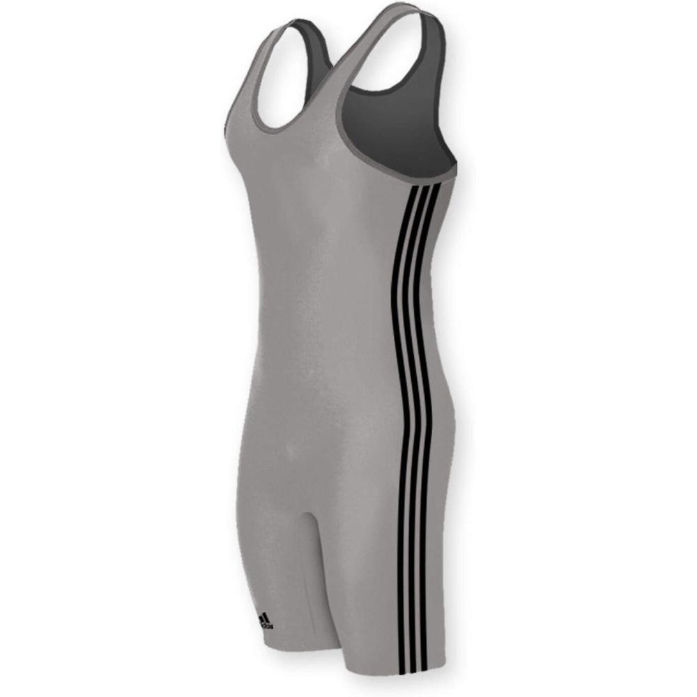 image:imageadidas Mens 3 Stripes SingletGreyBlack