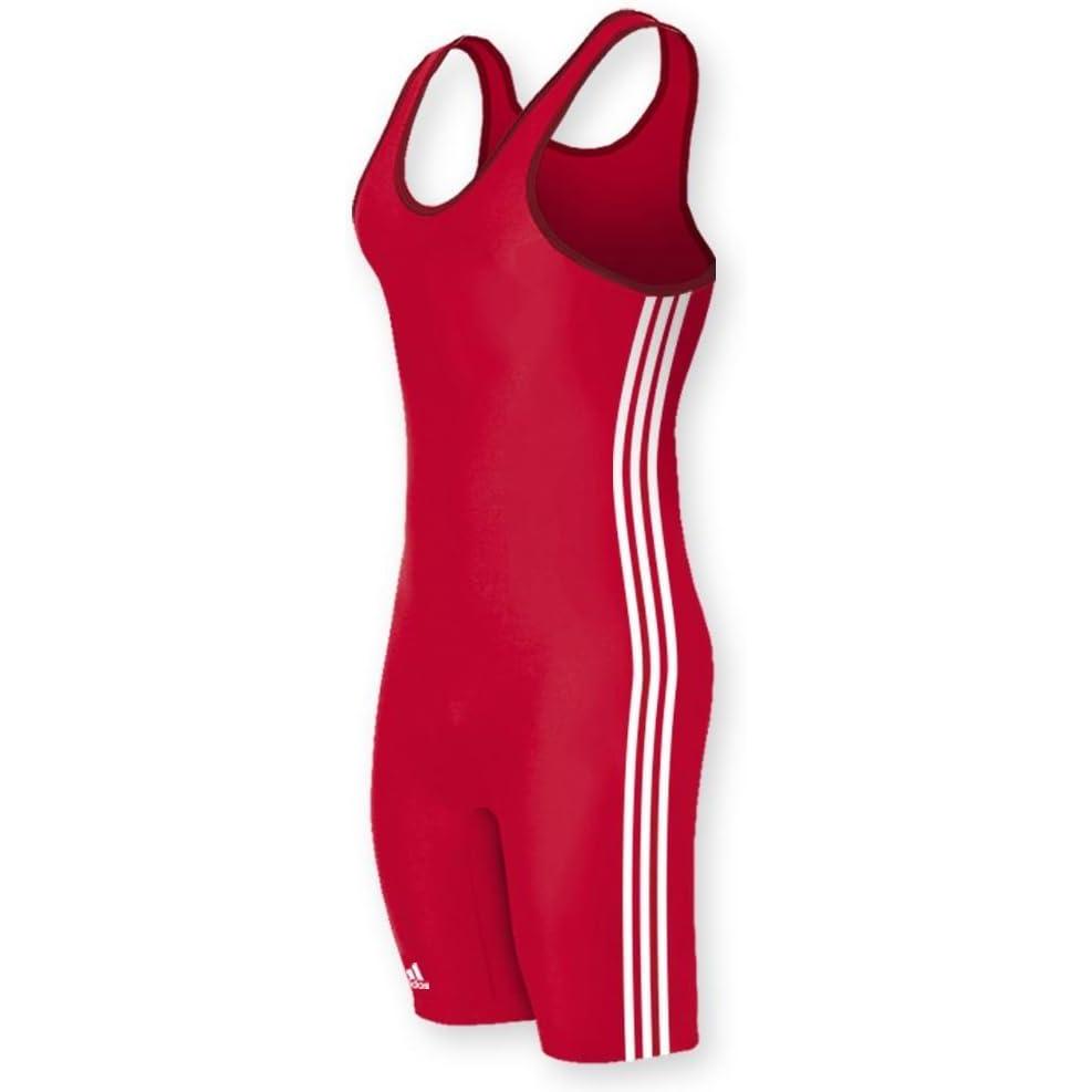 image:imageadidas Mens 3 Stripes SingletRedWhite