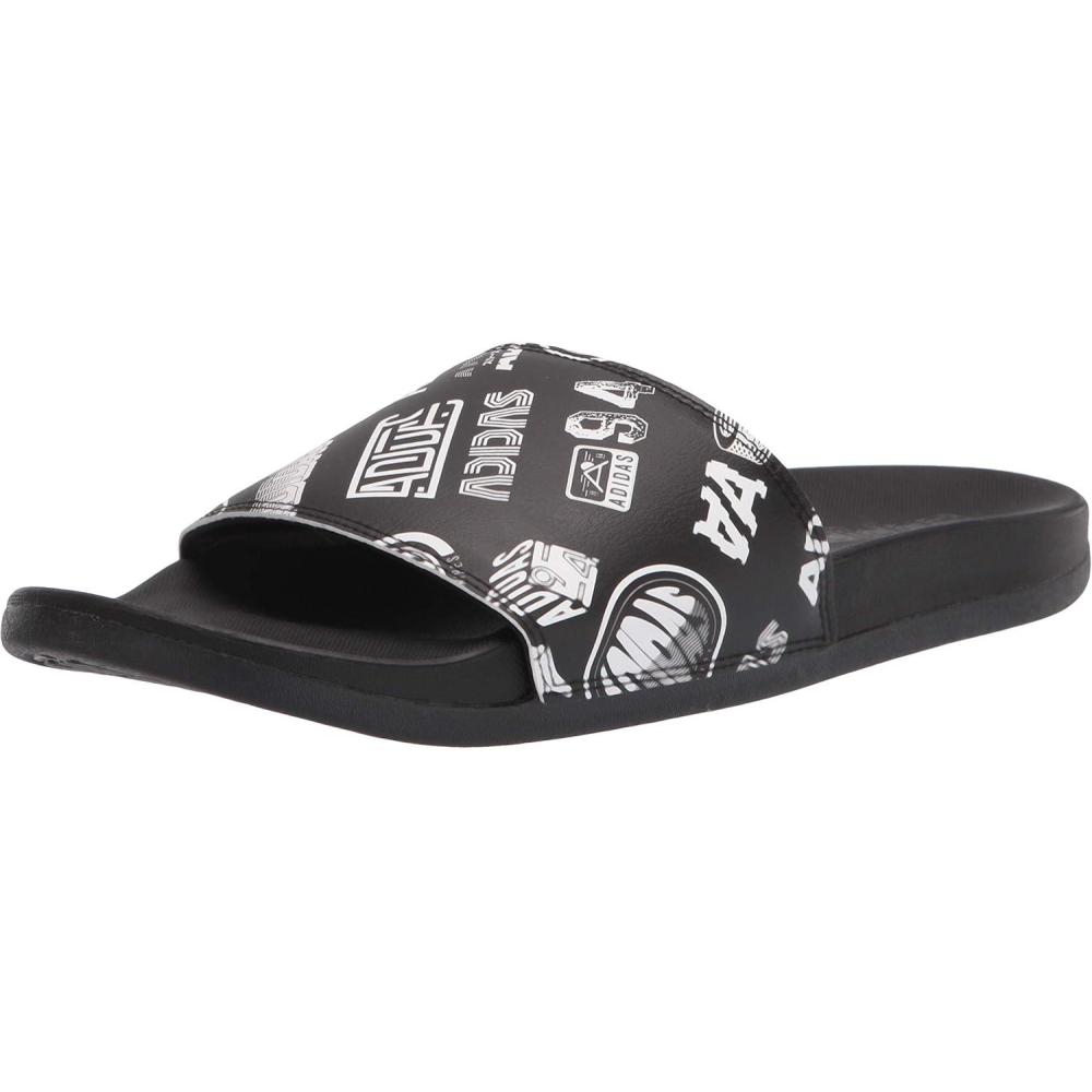 image:imageadidas Unisex Adult Adilette Comfort Slide SandalBlackBlackWhite2021