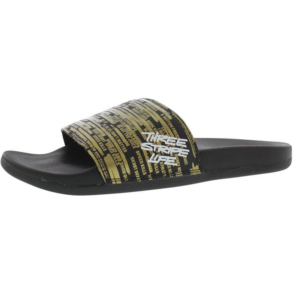 image:imageadidas Unisex Adult Adilette Comfort Slide SandalBlackGoldAwesome