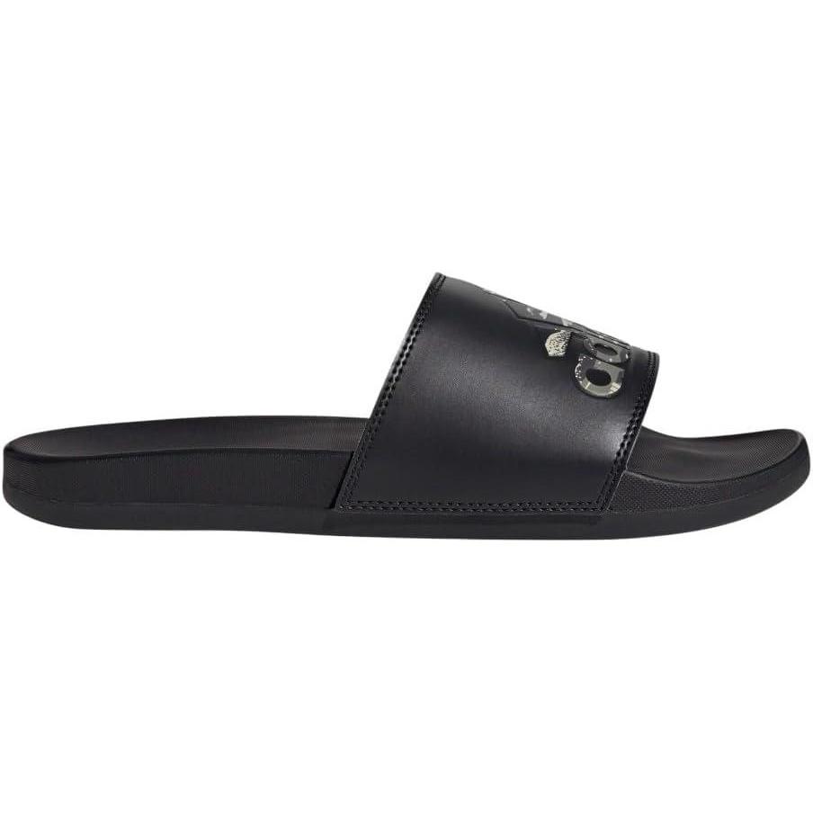 image:imageadidas Unisex Adult Adilette Comfort Slide SandalBlackSilver PebbleBlack