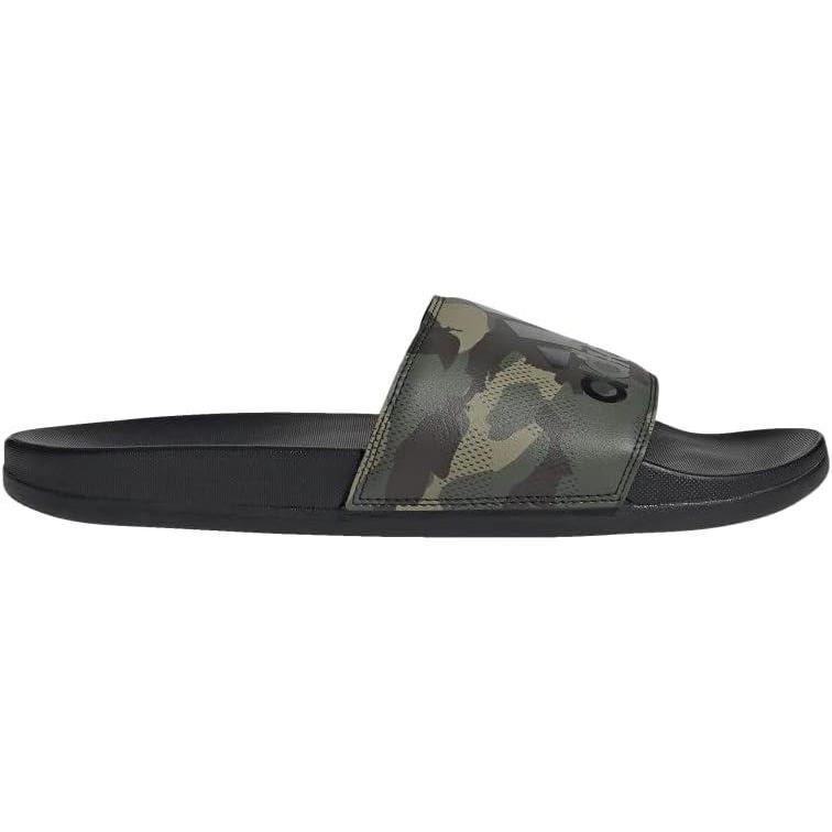 image:imageadidas Unisex Adult Adilette Comfort Slide SandalGreen CamoCore BlackCarbon