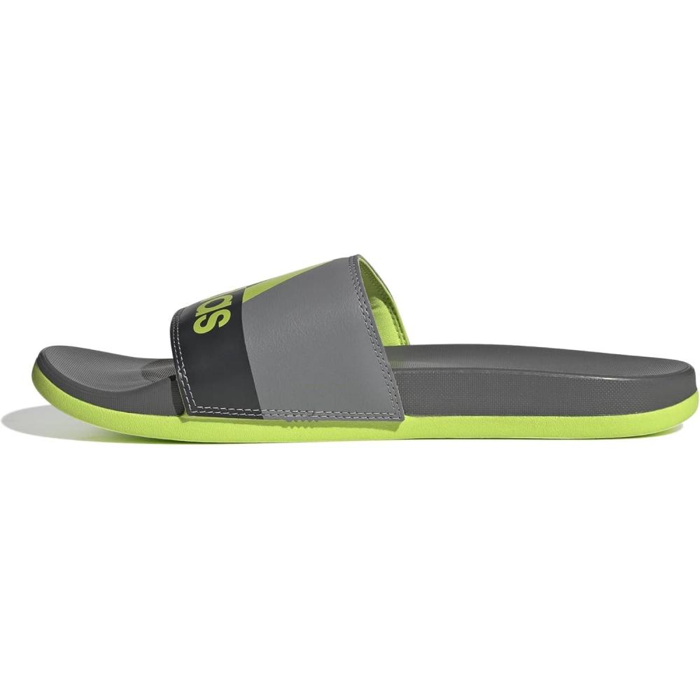 image:imageadidas Unisex Adult Adilette Comfort Slide SandalGreySemi Solar SlimeSemi Solar Slime