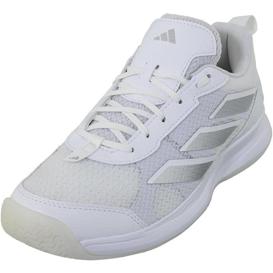 image:imageadidas Womens Avaflash Tennis Sneakers Shoes  WhiteWhiteWhiteSilver Metallic