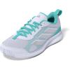 White/Silver Metallic/Flash Aqua