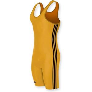 adidas Men’s 3 Stripes Singlet(Gold/Black)