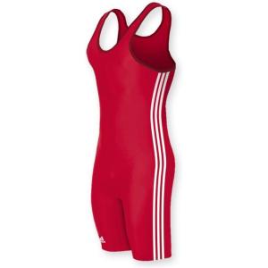 adidas Men’s 3 Stripes Singlet(Red/White)