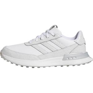 adidas Women’s S2g 25 Leather Spikeless Golf Shoes(Footwear White/Footwear White/Silver Metallic)