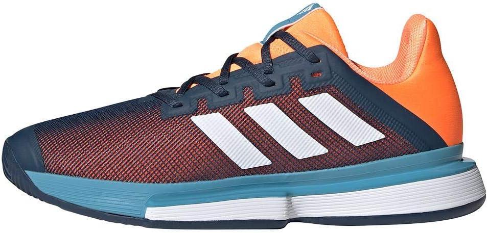 image:imageAdidas Mens Solematch BounceTennis ShoeCrew NavyWhiteScreaming Orange