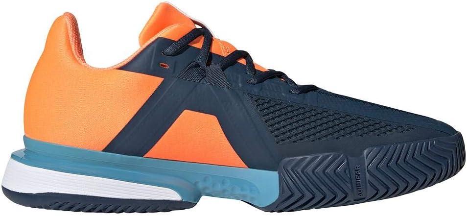 image:imageAdidas Mens Solematch BounceTennis ShoeCrew NavyWhiteScreaming Orange