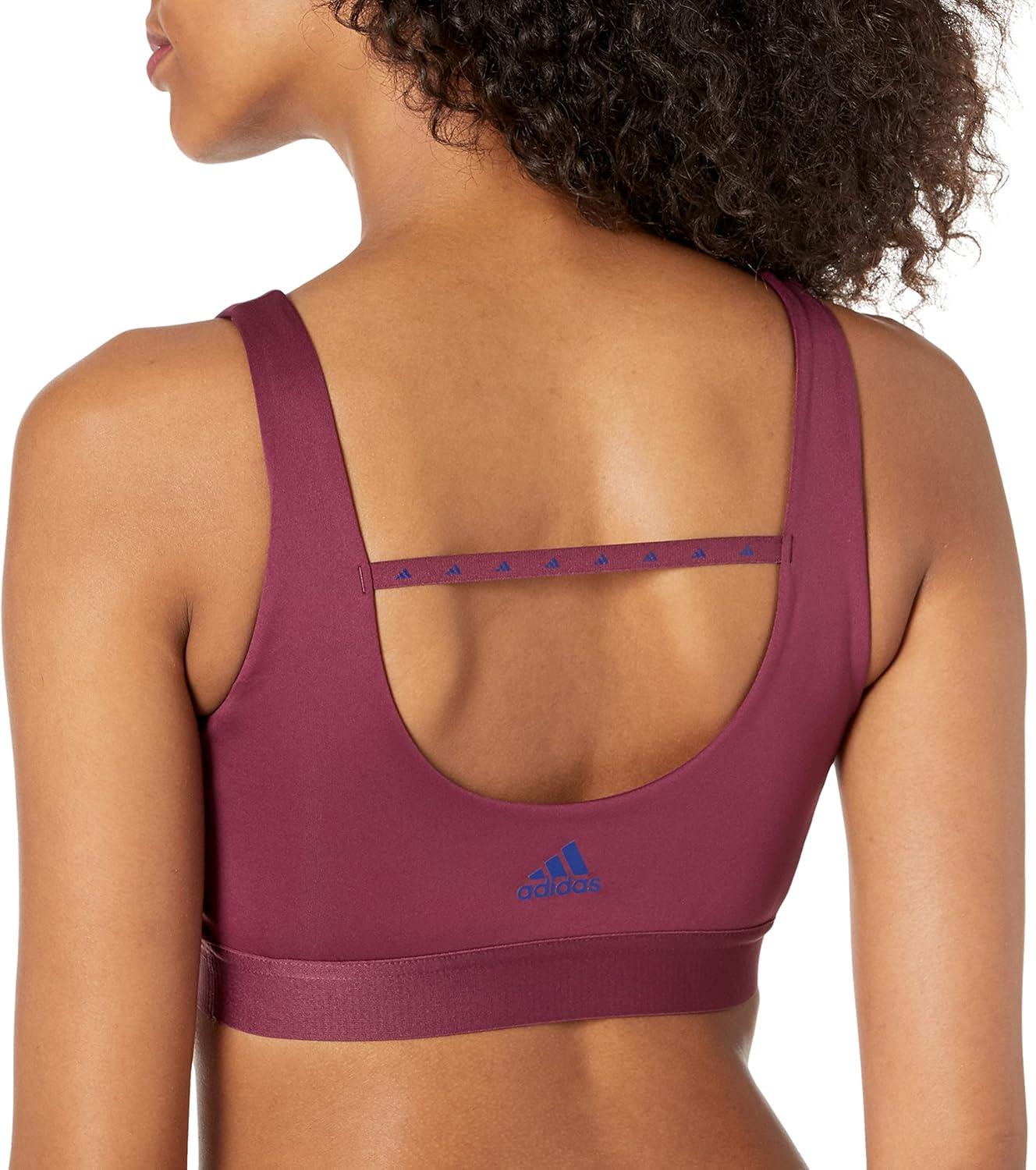 image:imageAdidas Womens Dont Rest 3Stripes BraVictory CrimsonVictory Blue