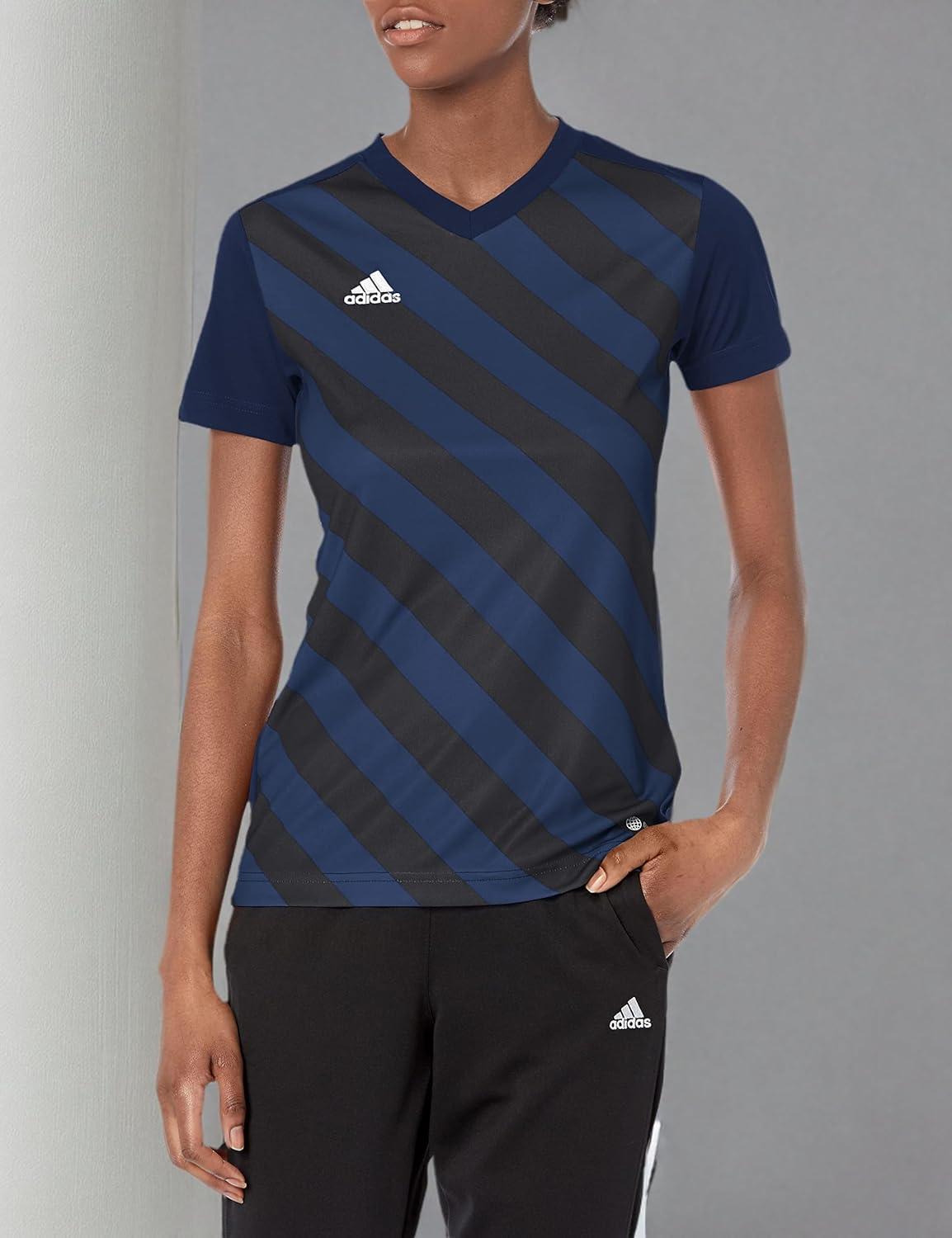 image:imageAdidas Womens Entrada 22 Graphic JerseyTeam Navy BlueBlack