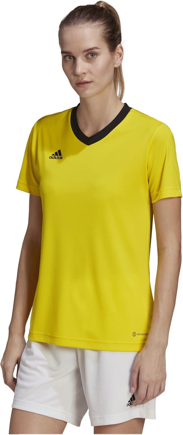 image:imageAdidas Womens Entrada 22 Graphic JerseyTeam YellowBlack