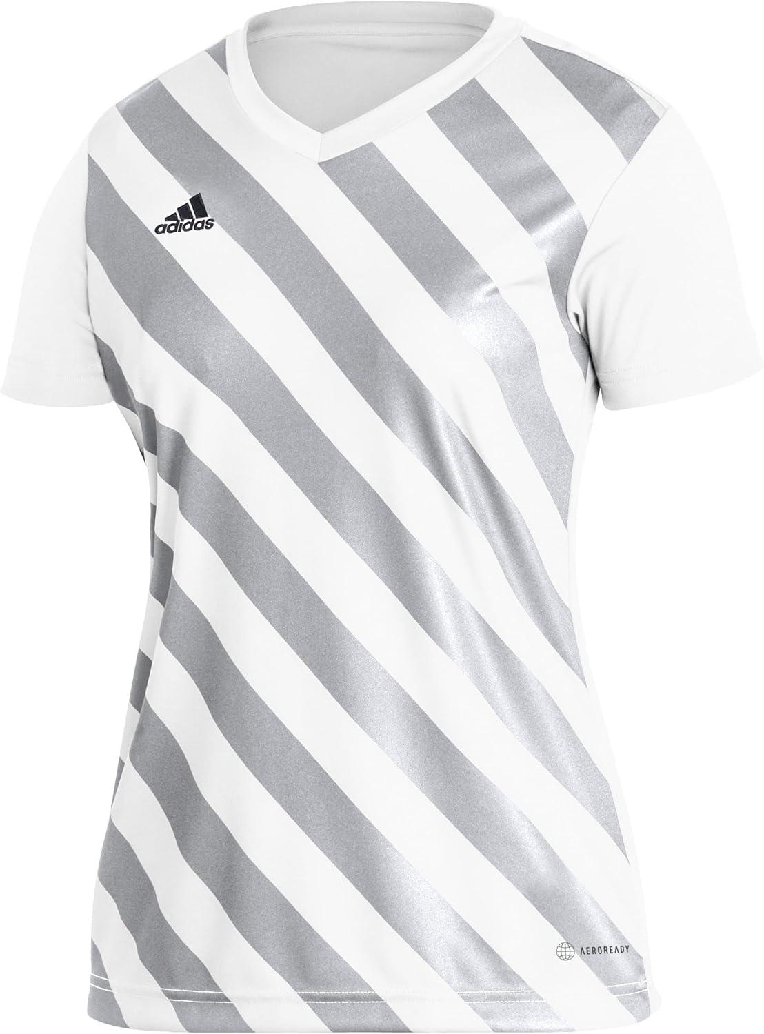 image:imageAdidas Womens Entrada 22 Graphic JerseyWhiteTeam Light Grey