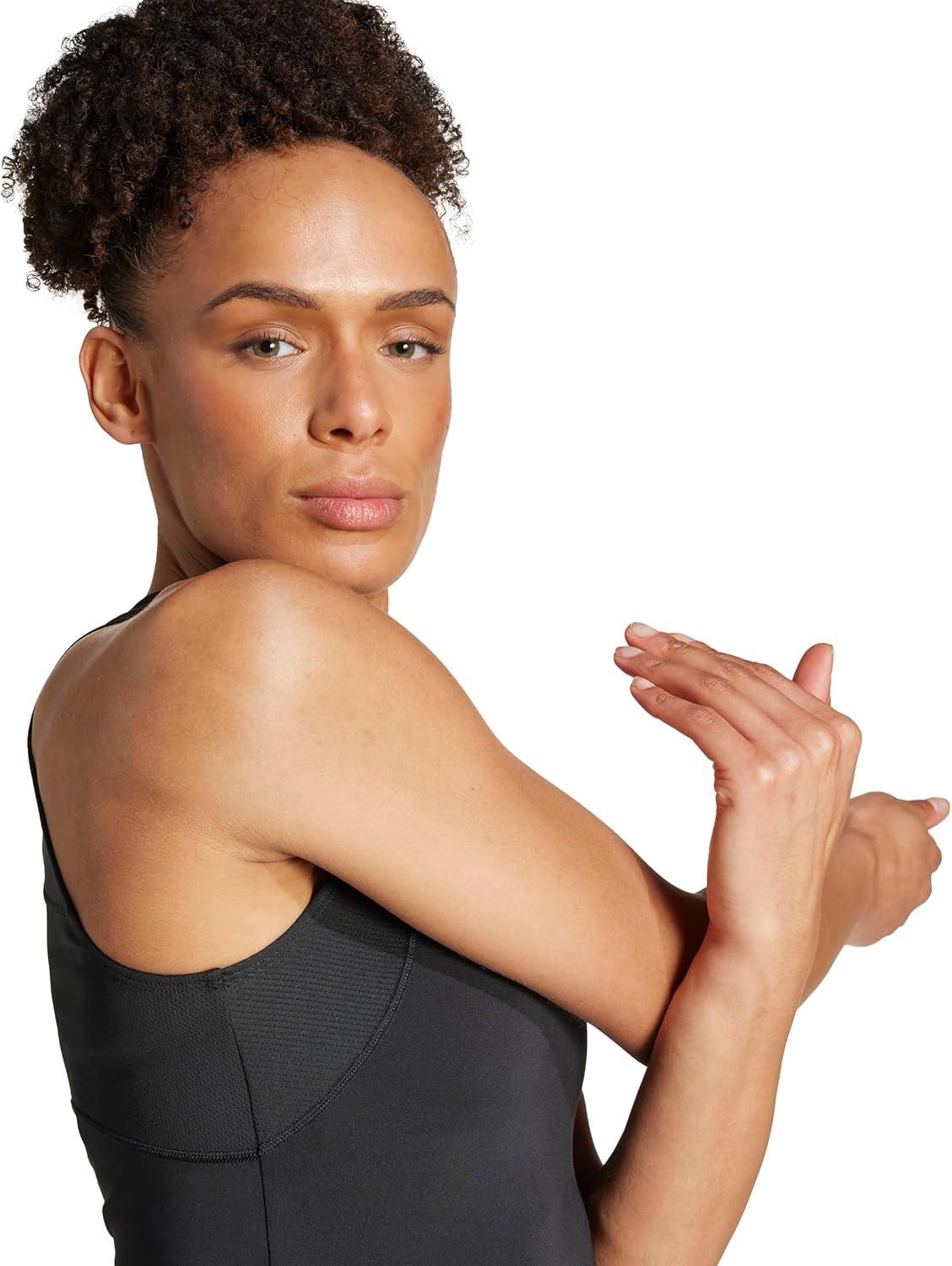 image:imageAdidas Womens Techfit Cropped Training Tank TopBlack