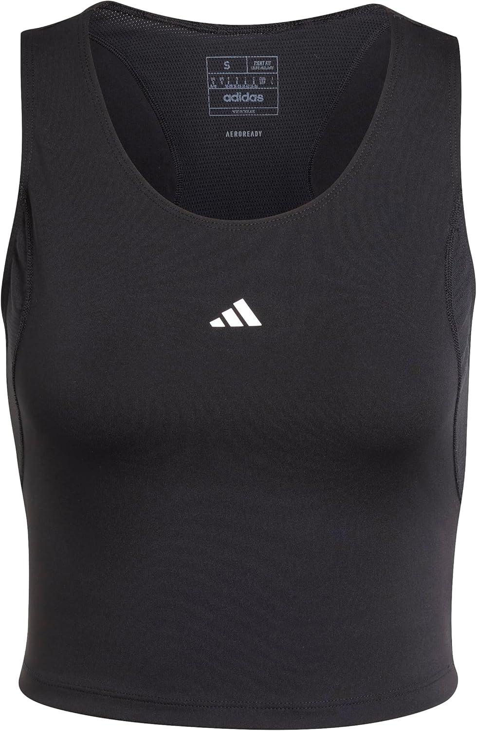 image:imageAdidas Womens Techfit Cropped Training Tank TopBlack